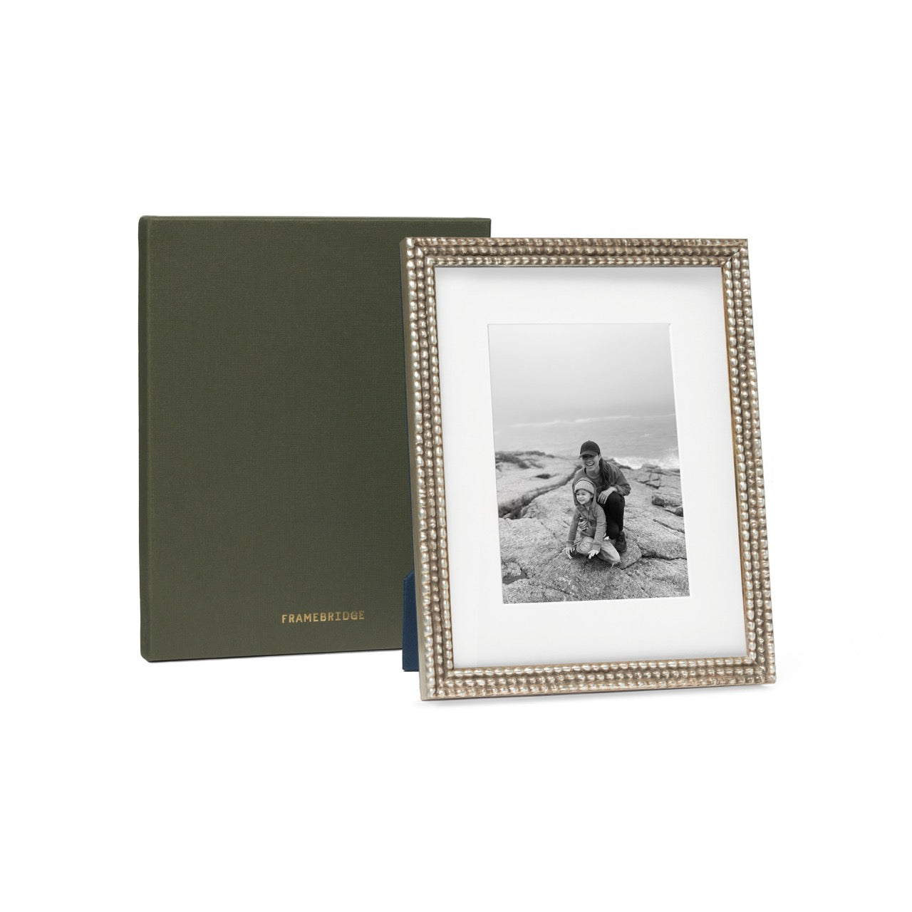 Beaded Frame Silver: 8x10